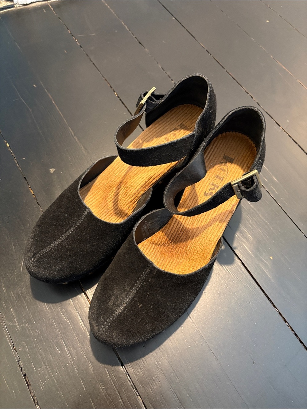 Women's Black Mary Jane platform with Ankle Strap